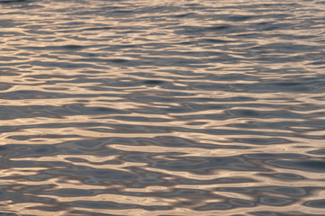 Water surface texture sunset