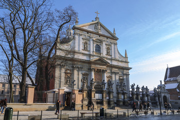Fototapeta premium Roman Catholic Church of Saints Peter and Paul in Krakow, Poland