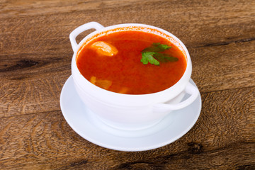 Russian Solyanka soup