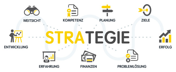Strategie Vektor Grafik Icons Piktogramme
