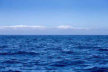 Obraz premium Beautiful blue Ocean and Sky Background.