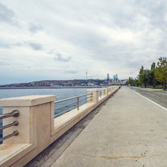 Embankment of the National Seaside Park, Baku Boulevard