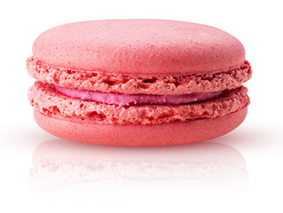 Sweet raspberries macarons