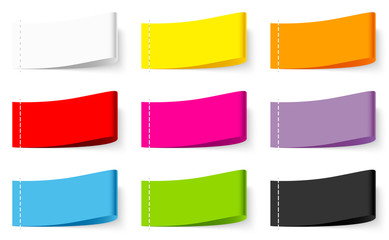 9 Textile Label Set Color Mix