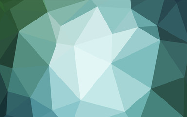 Light Blue, Green vector gradient triangles pattern.