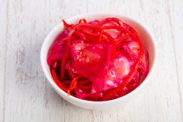 Tasty fermented cabbage