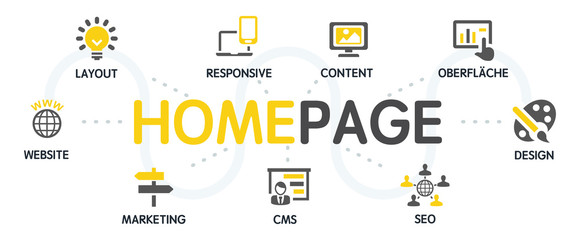 Homepage Vektor Grafik Icons Piktogramme