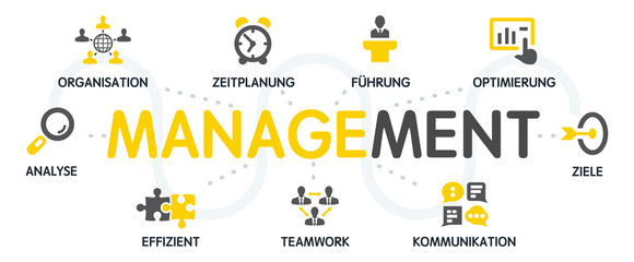 Management Vektor Grafik Icons Piktogramme