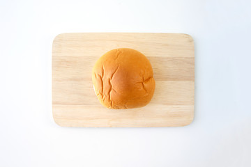 bread rolls bun on white background