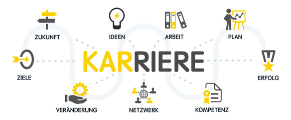 Karriere Vektor Grafik Icons Piktogramme