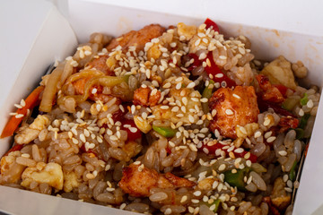 Fried rice with chicken