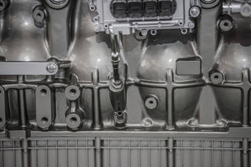 new diesel engine parts closeup