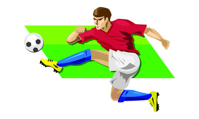 Obraz premium Football Soccer Player