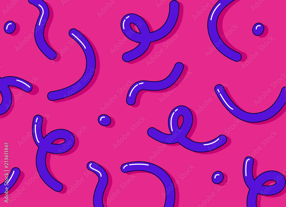 Poster abstract pattern in geometric style. violet color background with geometric figures. cool colorful b