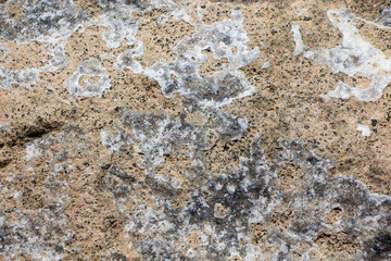 The surface of an old rock with cracks. Old rock texture (wild background).