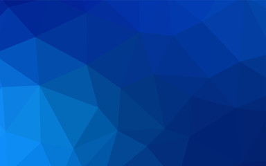 Light Blue, Yellow vector shining triangular backdrop.