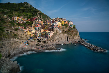 Fototapeta na wymiar Manorola cityscape Cinque Terre