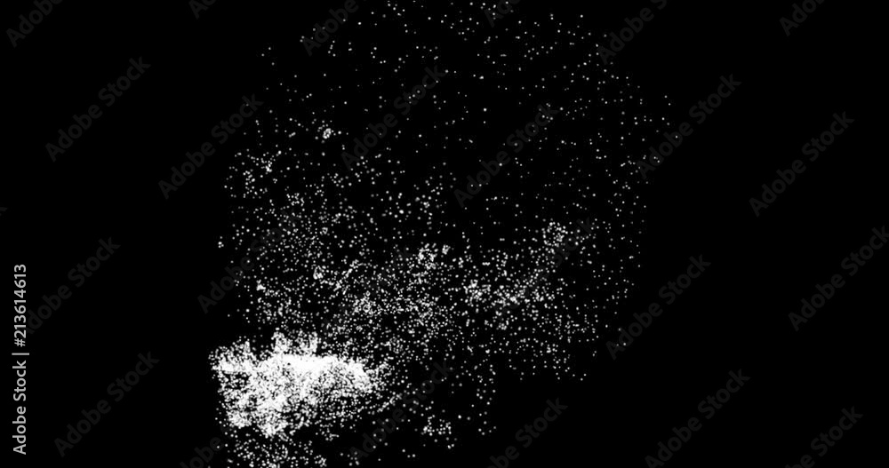 Poster three-dimensional skull composed of a matrix of points in space. human skull made of points in space