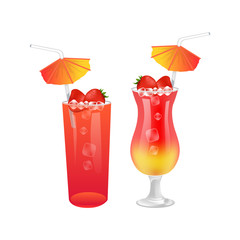 Delicious Sweet Summer Cocktails with Strawberries