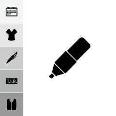 Collection of 6 template filled icons