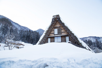 Gassho-style farmhouse in Shirakawa-go