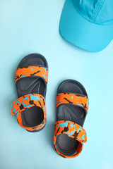 summer sandals and a cap