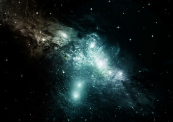 galaxy in a free space