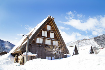 Gassho-style farmhouse in Shirakawa-go
