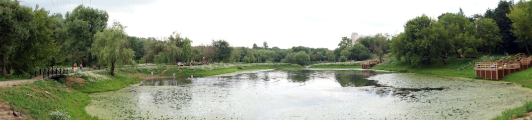 Fototapeta na wymiar Pond in park