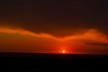Sunset in Anzio, Italy