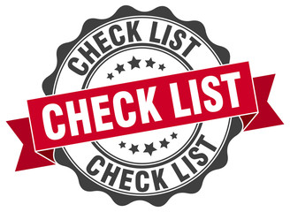 Obraz premium check list stamp. sign. seal