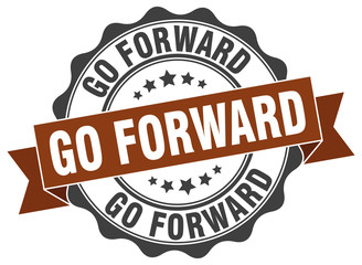 go forward stamp. sign. seal