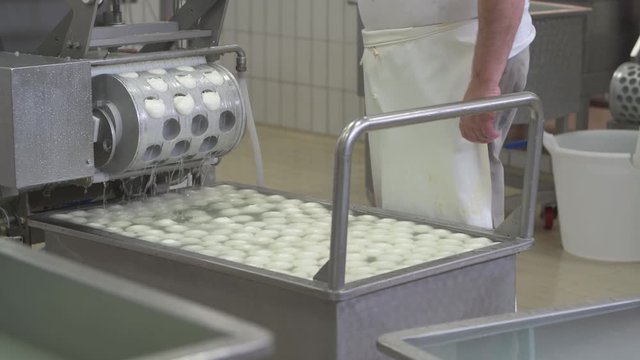 4K genuine mozzarella production process