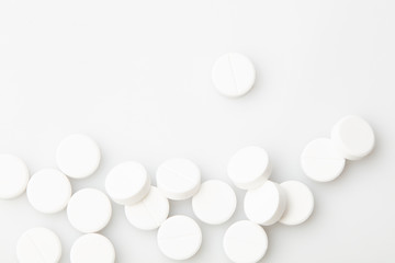 Pill and tablets, medicine isolated. Drug. Healthcare. Pharmaceutics. pharmacy.