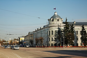 Fototapeta na wymiar Soviet street in Tver. Russia