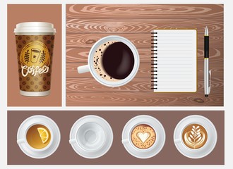 Realistic Coffee Concept