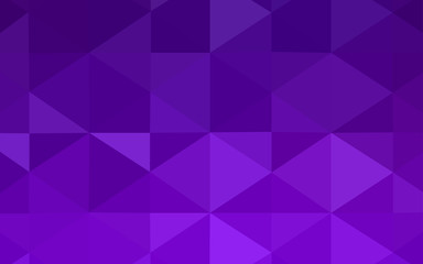 Obraz premium Dark Purple, Pink vector blurry triangle pattern.