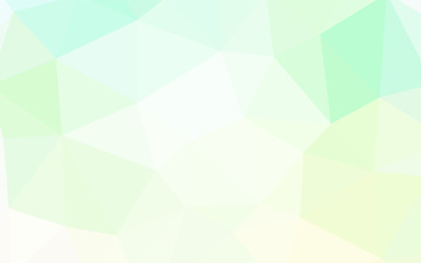 Obraz premium Light Green vector triangle mosaic template.