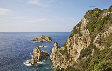 Ionian Sea near Palaiokastritsa. Greece