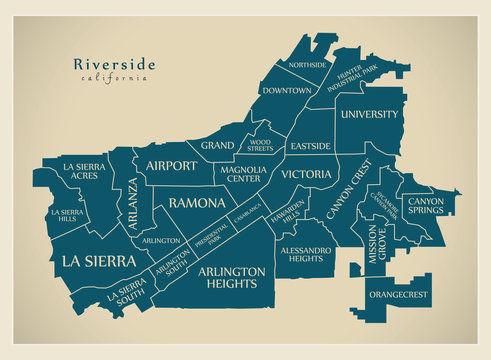Riverside County Map Images – Browse 651 Stock Photos, Vectors, and ...