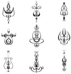 Symmetrical Design Logo Abstract Collection 