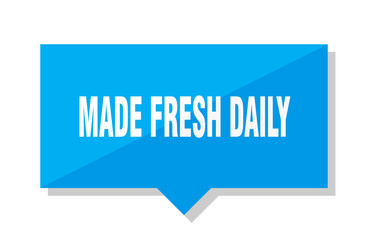 made fresh daily price tag