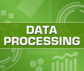 Data Processing Green Technology Background Square 