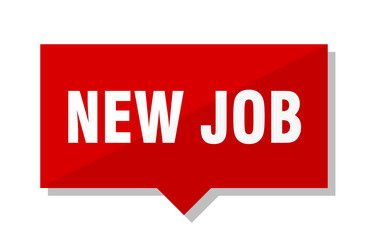 new job red tag
