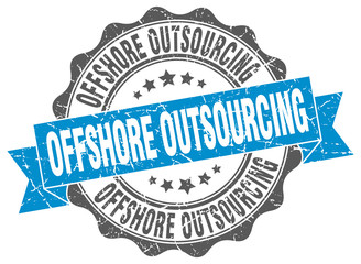 Fototapeta premium offshore outsourcing stamp. sign. seal