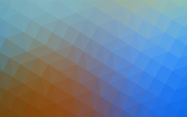 Fototapeta premium Light Blue, Yellow vector abstract polygonal template.