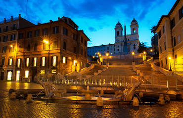 Spanish Steps and Fontana