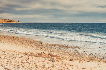 Sand castle on Port Willunga beach
