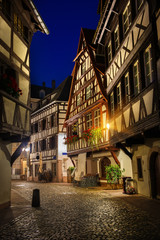 Fototapeta na wymiar Strasbourg in the night