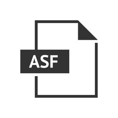File format icon in black and white. Web audio media. Vector illustration.